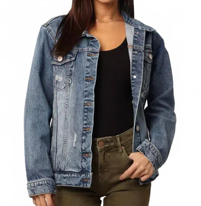 Dear John Denim Elsie Denim Jacket In Santa Ana In Blue