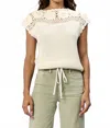Dear John Denim Ethel Bateau Neck Top In Natural In Neutral