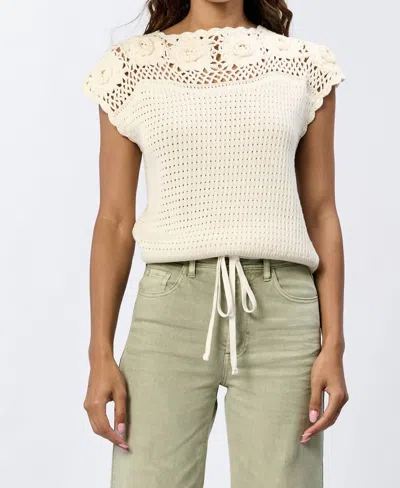DEAR JOHN DENIM ETHEL TOP IN BEIGE