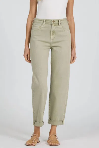 Dear John Denim Everette Mid-rise Jean In Abby Stone In Green