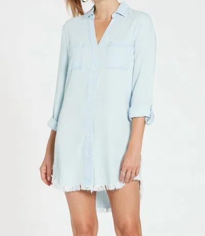 Dear John Denim Everly Button Front Dress In Denim Blue In Multi
