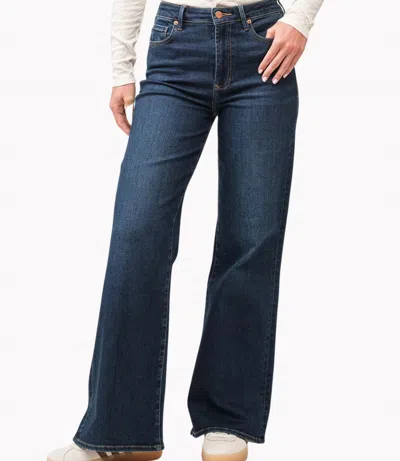 Dear John Denim Fiona High Rise Clean Hem Jeans In Iguaza In Blue