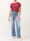 Dear John Denim Fiona High Rise Wide Leg In Ardent Pockets In Multi
