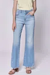 Dear John Denim Fiona High-rise Wide Leg Jeans In Sarasota In Blue