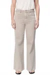 Dear John Denim Fiona High-rise Wide Leg Jeans In Stone In Neutral