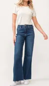 Dear John Denim High Rise Fiona Wide Leg Jeans In Violet Blue In Multi