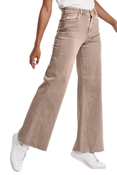 Dear John Denim Fiona Mid Rise Wide Leg In Cashmere In Pink