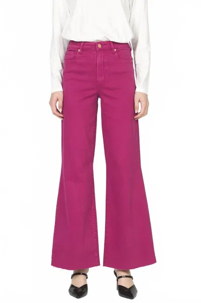 Dear John Denim Fiona Wide Leg Jean In Beaujolais In Pink