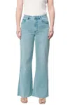 Dear John Denim Fiona Wide Leg Jean In Blue Mint In Blue