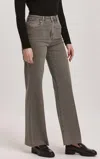 Dear John Denim Fiona Wide Leg Jeans In Graphite In Green