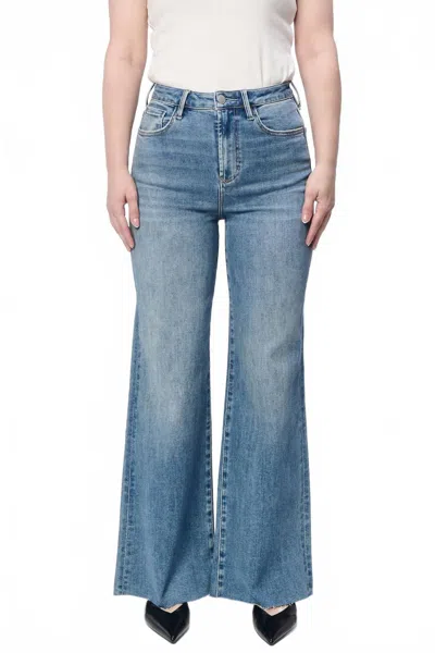 Dear John Denim Fiona Wide Leg Jeans In Norway In Blue