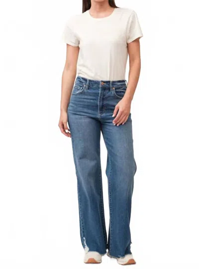 Dear John Denim Fiona Wide Leg Jeans In Portvell