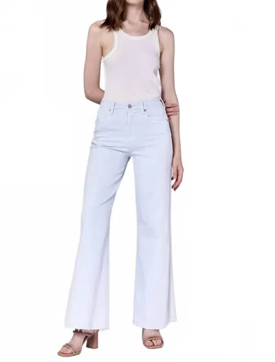 Dear John Denim Fiona Wide Leg Jeans In Skyway In Blue