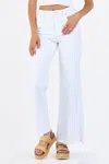 Dear John Denim Jeanne High Rise Cropped Flare Jean In White In White