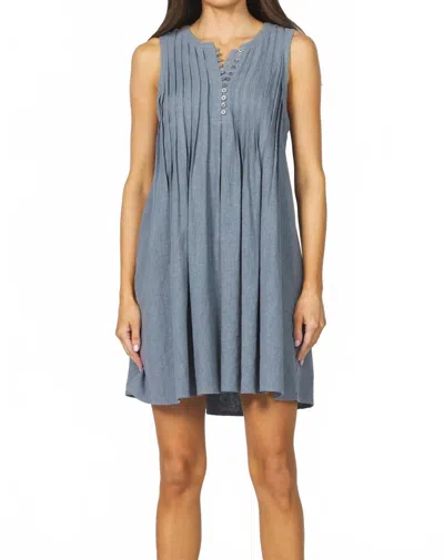 Dear John Denim Floren Mini Dress In Stormy Blue In Gray