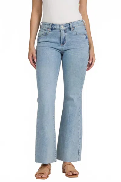 Dear John Denim Florence Raw Cut Hem Jeans In Sunset Blues