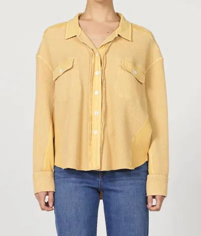 Dear John Denim Foster Shirt In Oak Buff In Gold