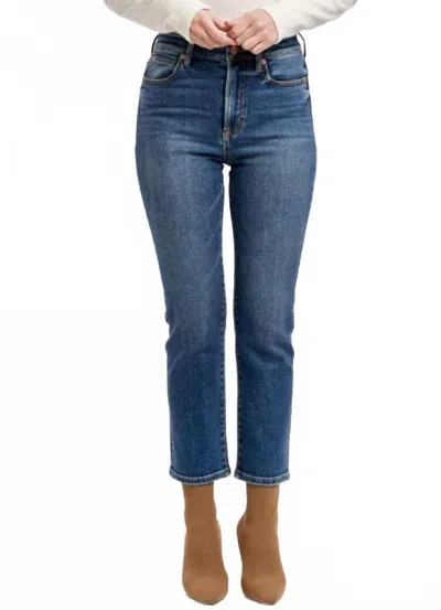 Dear John Denim Frankie Straight Leg Jeans In Midtown In Blue