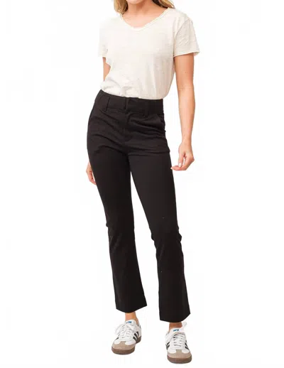 Dear John Denim Frankie Straight Leg Pant In Black In Multi