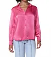Dear John Denim Galina Button Down Shirt In Rasberry