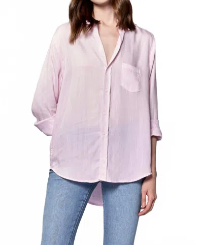 Dear John Denim Galli Button Down Top In Pink A Boo In Purple