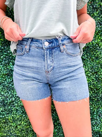 Dear John Denim Gigi High Rise Shorts In Surfliner In Blue