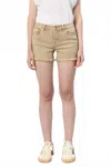 Dear John Denim Gigi Mid Rise Short In Biscuit In Brown