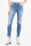 Dear John Denim Gisele Huntington High-rise Skinny Jeans In Medium Wash