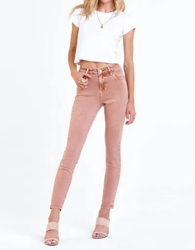 Dear John Denim Gisele High Rise Skinny Jean In Sunburn In Multi
