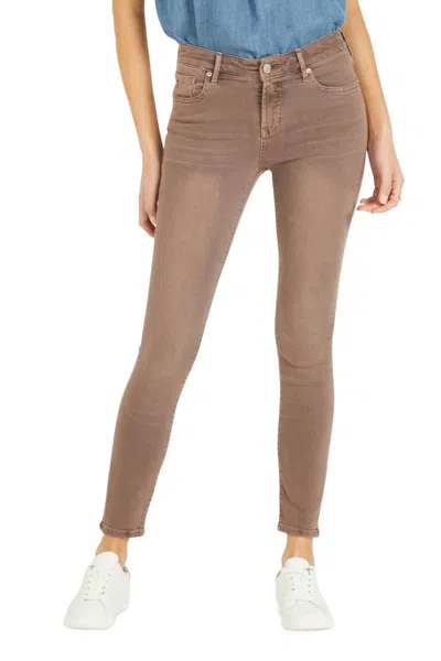 Dear John Denim Gisele Skinny High Rise Jean In Root Beer In Multi