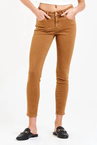 Dear John Denim Gisele Skinny Jean In Butterscotch In Yellow