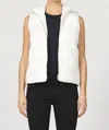 Dear John Denim Hadley Zip Vest In Cream In White