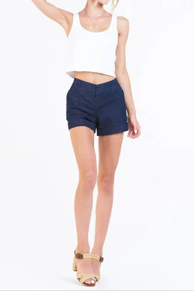 Dear John Denim Hampton Rolled Hem Shorts In Zodiac In Blue