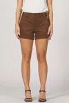 Dear John Denim Hampton Mid-low Rise Short In Brownie In Multi