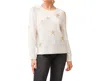 Dear John Denim Hastad Long Sleeve Sweater In White In Beige