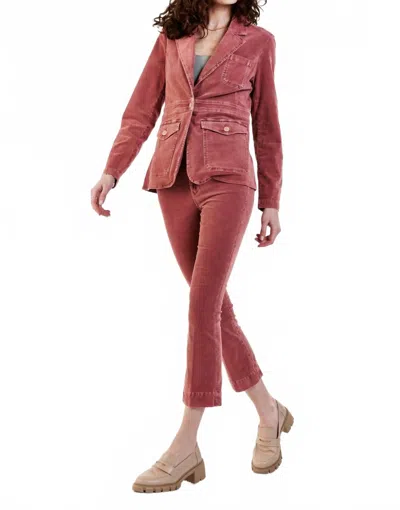 Dear John Denim Heather Color Corduroy Blazer In Cinnamon In Brown