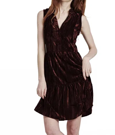 DEAR JOHN DENIM HELENA MINI DRESS IN CHERRY MARMALADE