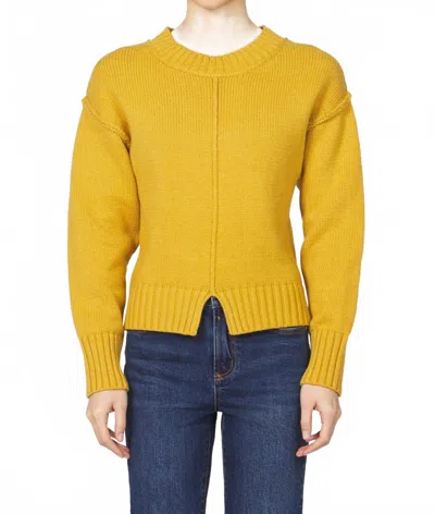 Dear John Denim Hera Crewneck Sweater In Gold Flake In Yellow