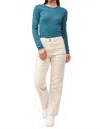 Dear John Denim Holly High Rise Straight Jean In Wheat In Blue
