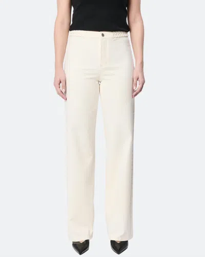 Dear John Denim Holly Straight Jean In Wheat (cream) In Animal Print