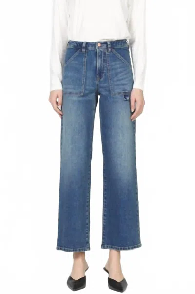 Dear John Denim Holly Straight Leg Jean In Moon Glow In Blue