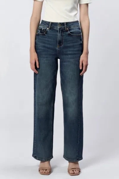 Dear John Denim Holly Wide Leg Jeans In Fernstone In Blue