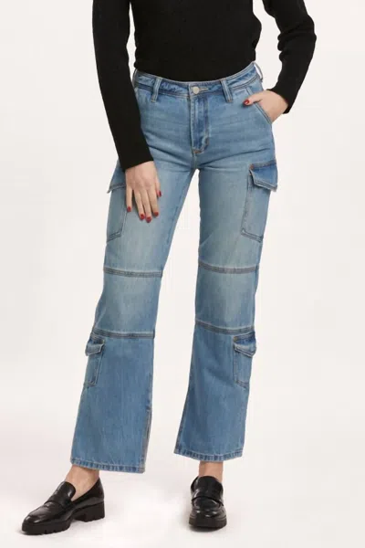 Dear John Denim Hudson Cargo Jeans In Vonna In Blue