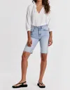 Dear John Denim Indy Super High Rise Long Shorts In Wezley In Multi