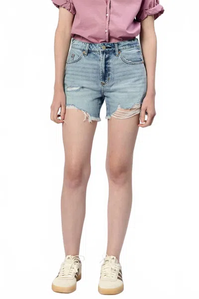 Dear John Denim Ivy Mid-high Rise Short In Surside In Blue