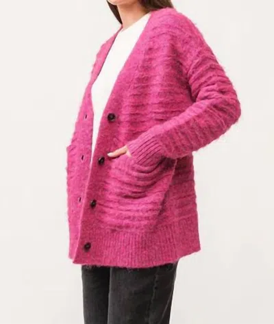 Dear John Denim Ivy Sweater Cardigan In Multi Pink