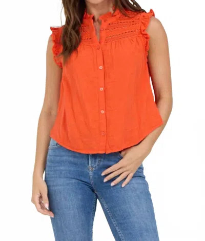 Dear John Denim Janeca Tank Top In Grenadine In Orange
