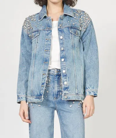 Dear John Denim Janette Oversized Denim Jacket In Blue