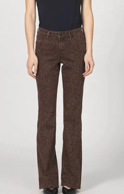 Dear John Denim Jaxtyn Bootcut Jeans In Brown Leopard