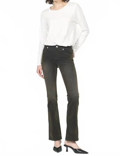 Dear John Denim Jaxtyn Bootcut Jeans In Olive In Black